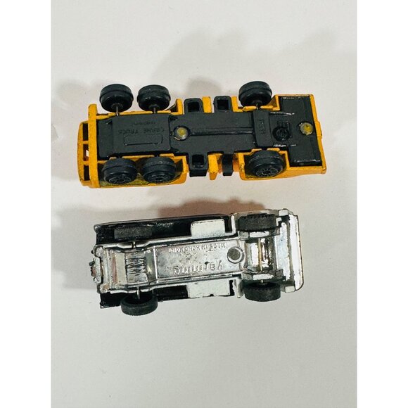 Vintage Yatming Black White Tow Truck & Zylmex Windracers P311 Crane Set Hong Ko - Picture 11 of 12